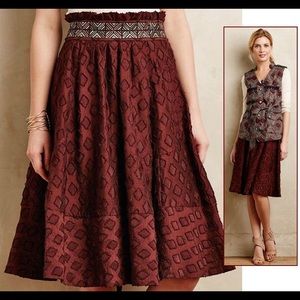 Anthropologie Maeve diamond skirt